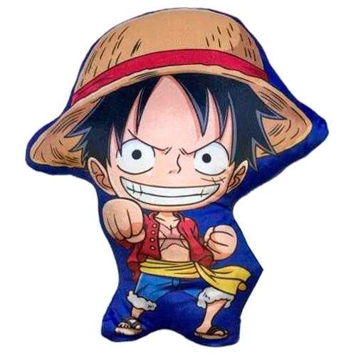 One Piece D Luffy 3D-pude, blød plyspude, 40 cm