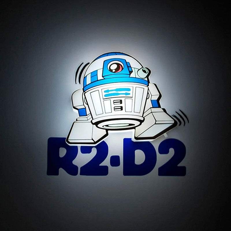 R2-D2 3D Light FX Minilampe til indretning til børneværelset