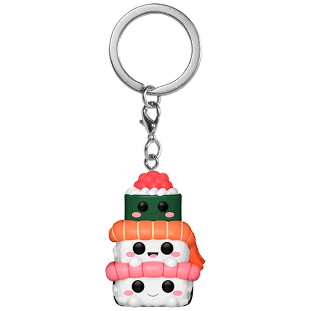 Sushi Stack Pocket POP nøglering - Kawaii Foodie Design