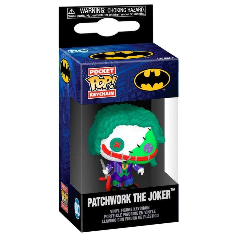 DC Comics Pocket POP nøglering - Patchwork Joker Design