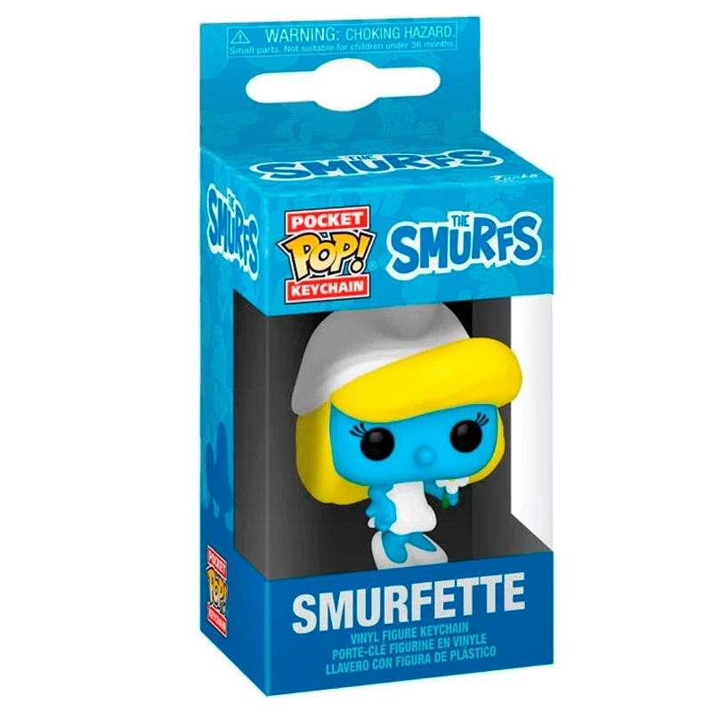 Smurfette Pocket POP nøglering – samlerfigur til fans