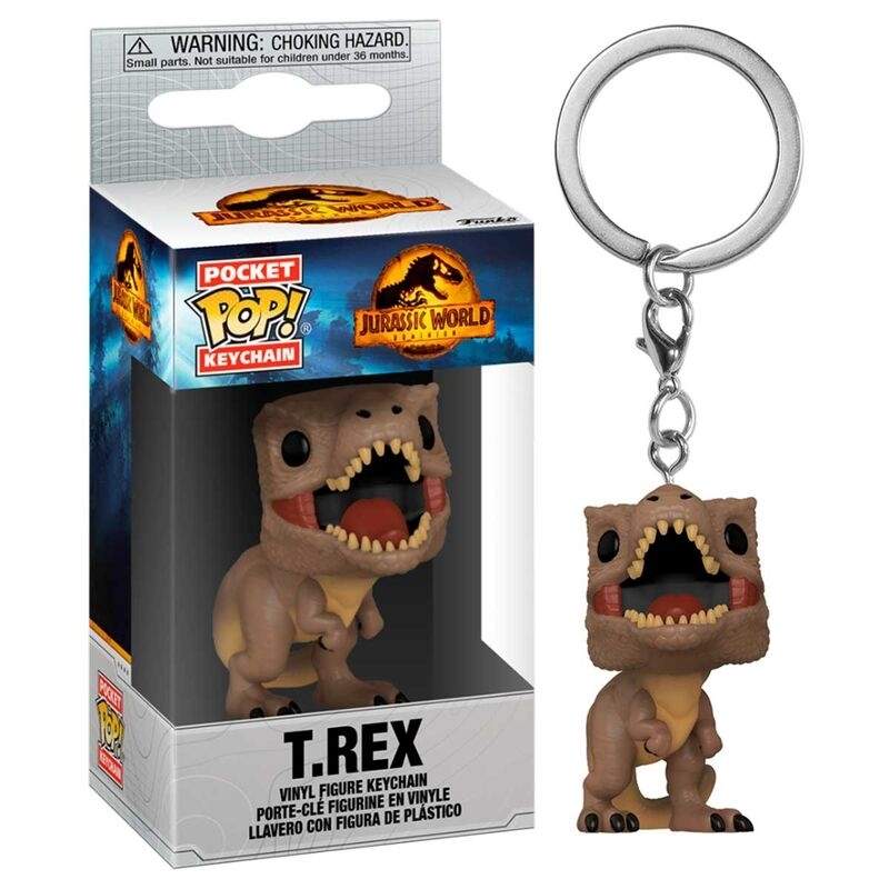 T-Rex Pocket POP nøglering til Jurassic World fans