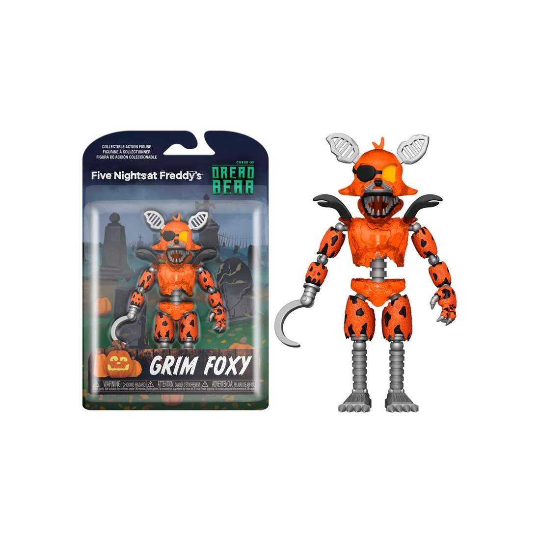 Fem nätter på Freddys Grim Foxy Actionfigur, 5-tums storlek | Hem & Hobby | Pryloteket
