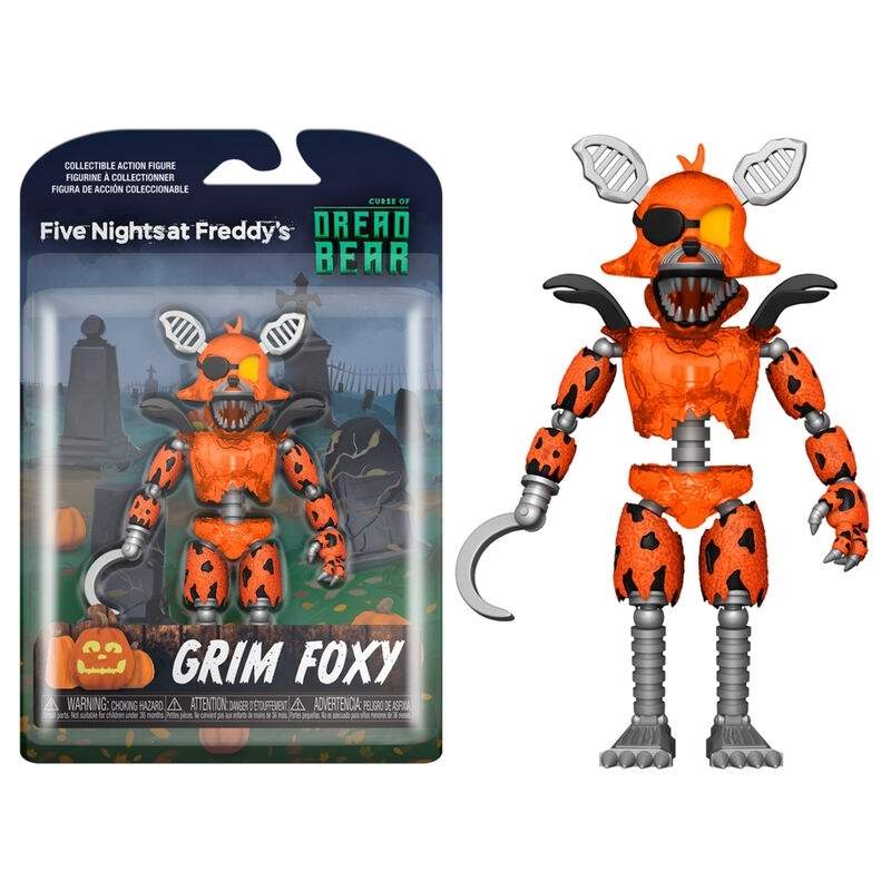 Five Nights at Freddy's Grim Foxy Action Figur, 5-tommer størrelse
