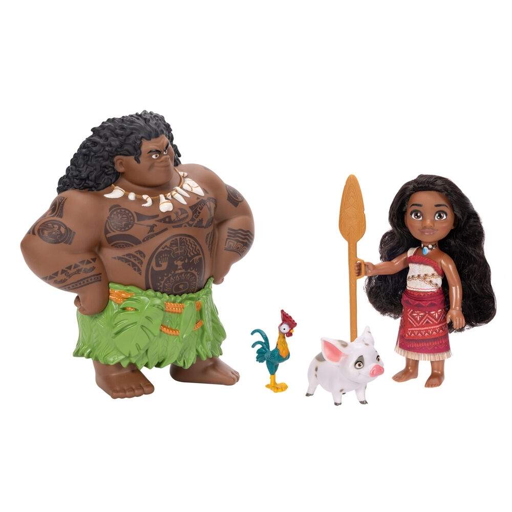 Moana dukkesæt med Maui, 15 cm blisterpakning