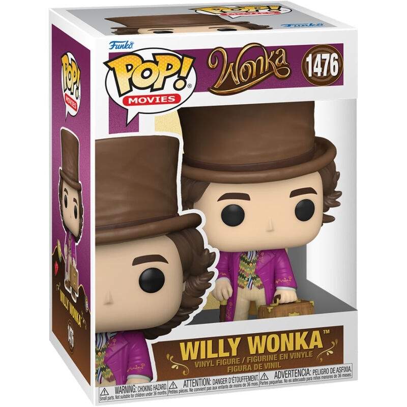 Willy Wonka popfigur - samlerobjekt vinyllegetøj, 4-tommer