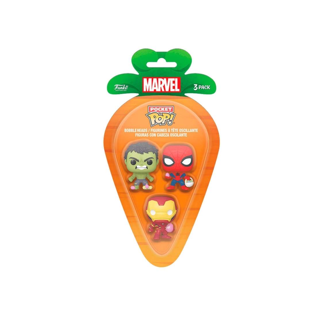 Marvel Spiderman, Hulk, Iron Man Pocket POP-figurer - 3-pack | Hem & Hobby | Pryloteket