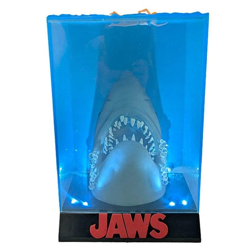 Jaws Shark 3D-affisch med LED-lampor för heminredning | Hem & Hobby | Pryloteket