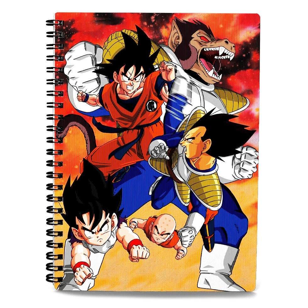 Goku vs Vegeta A2 notesbog til Dragon Ball Z-fans