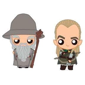 Gandalf og Legolas actionfigurer sæt til samlere