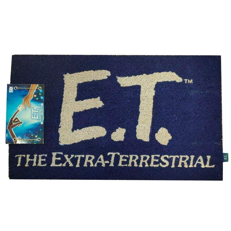 E.T. Logo dørmåtte til indendørs/udendørs brug, slidstærkt materiale