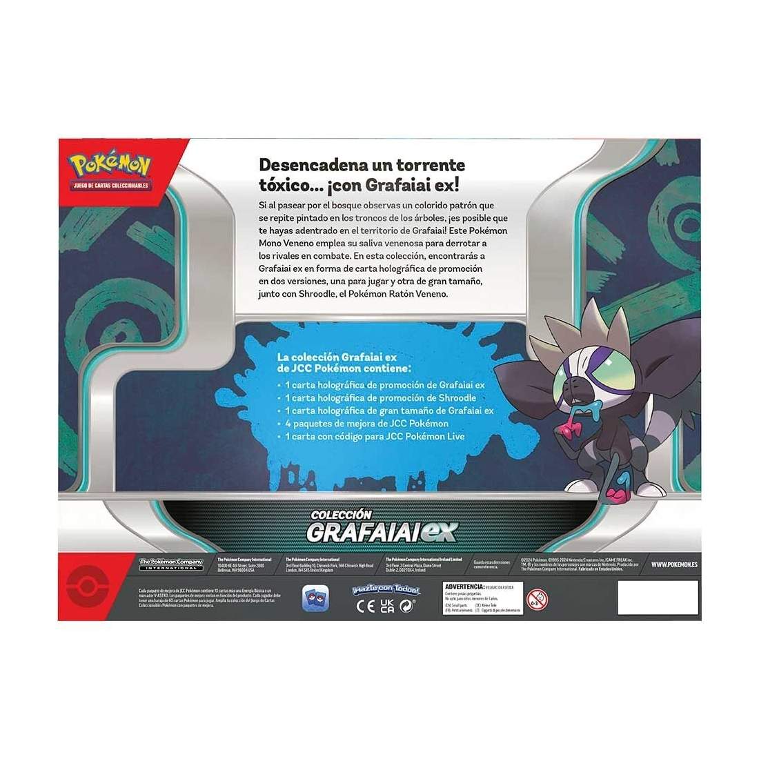 Grafaiai EX Pokémon Trading Card Game Box – spansk utgåva | Hem & Hobby | Pryloteket