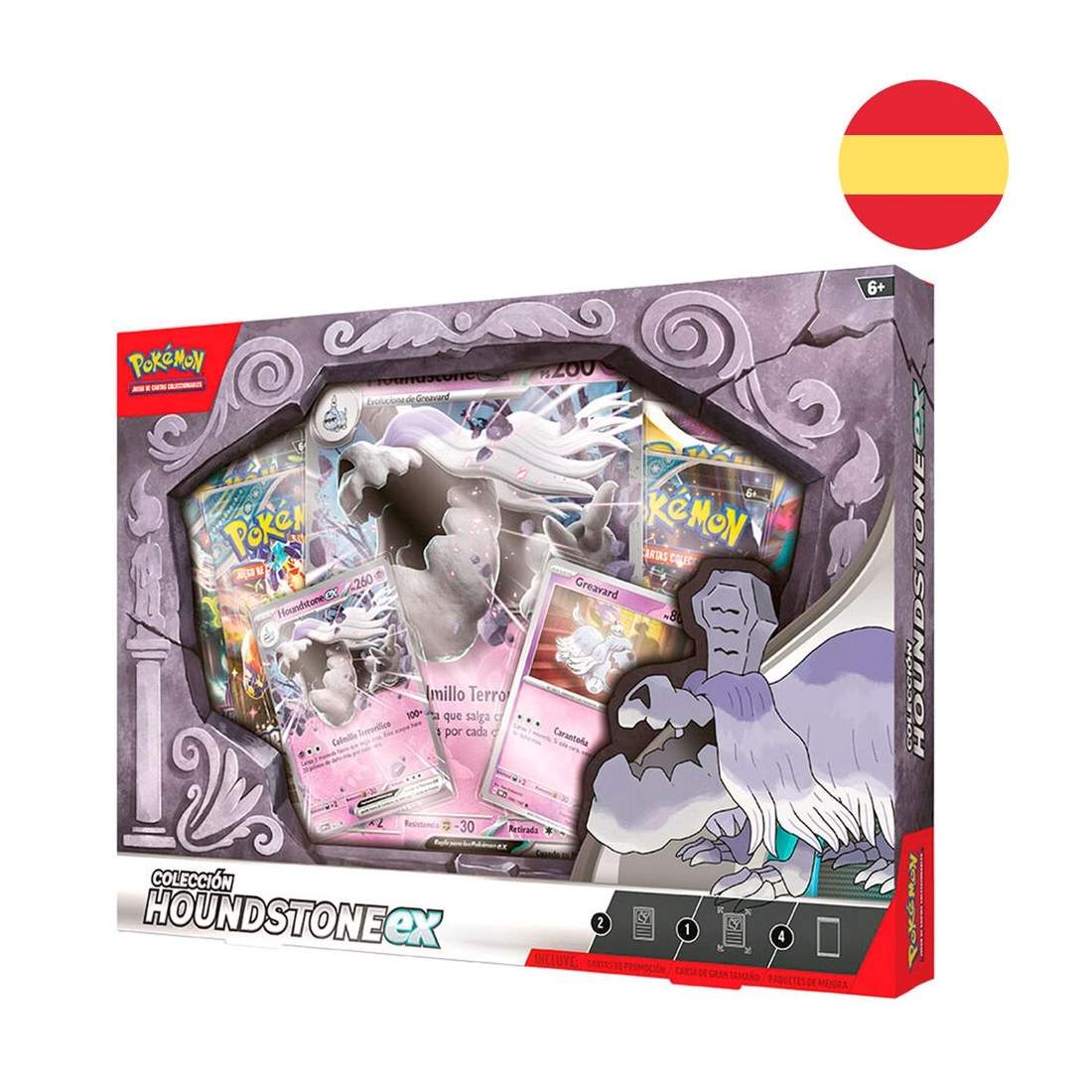 Pokemon Houndstone Collectible Card Game Box, spansk utgåva | Hem & Hobby | Pryloteket