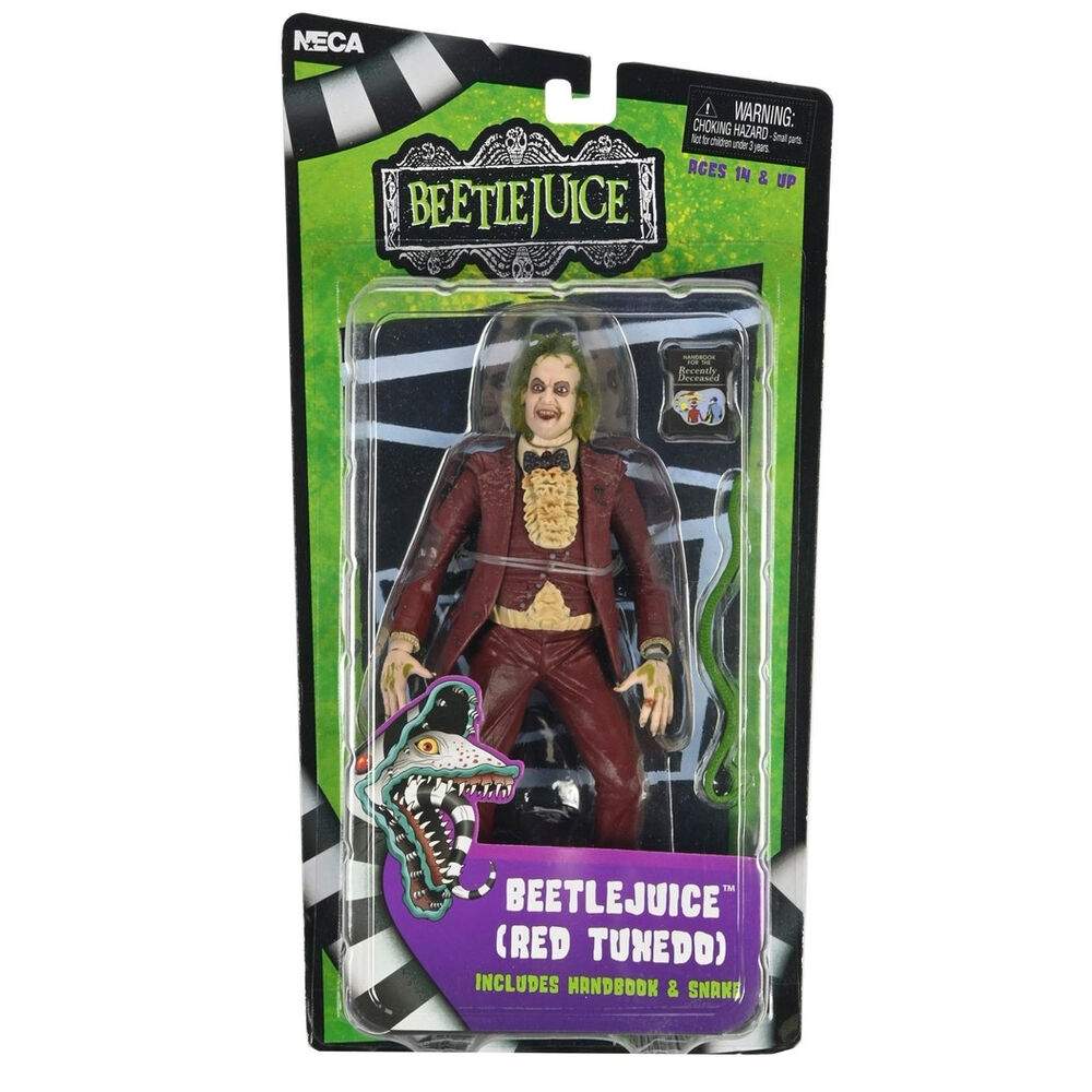 Beetlejuice 18 cm rød smokingfigur – samlerobjekter fra film