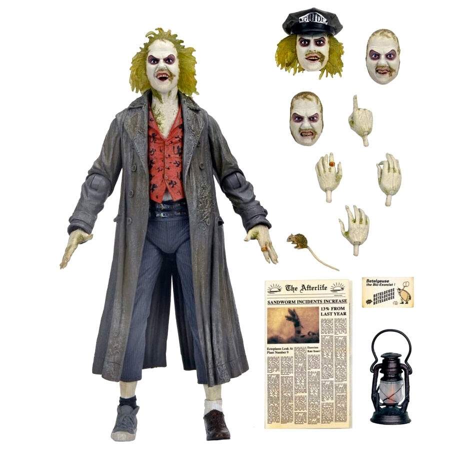 Beetlejuice 1988 Ultimate Tour Guide Figur, 18 cm høj