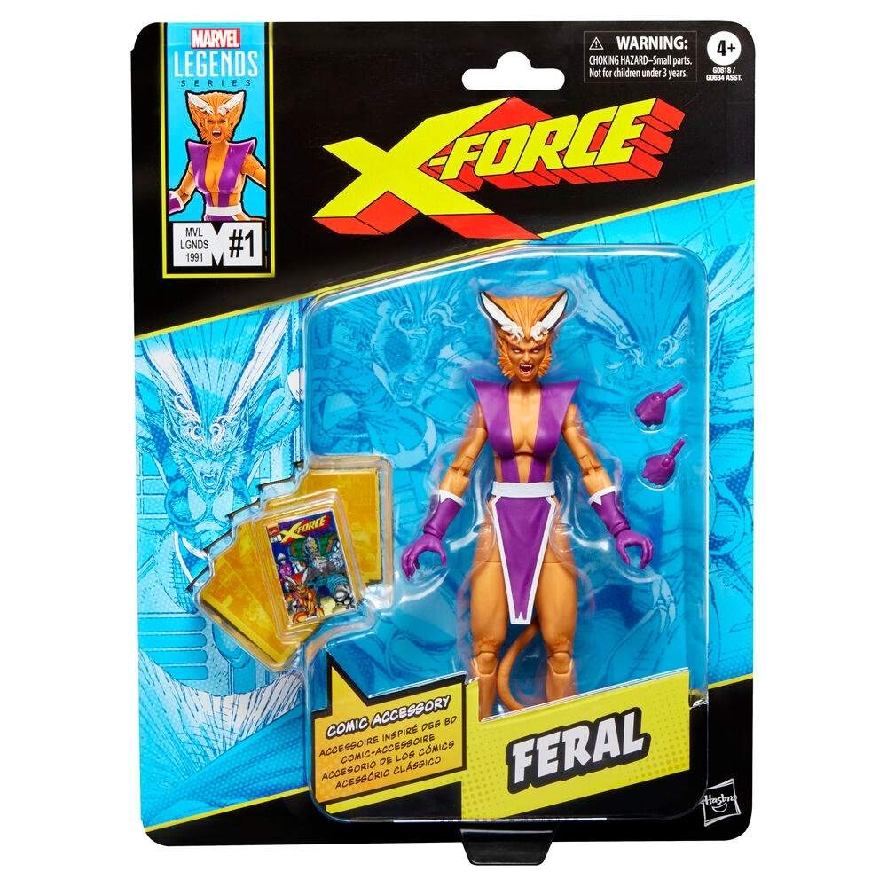 X-Force Feral Action Figur, 15 cm samlelegetøj