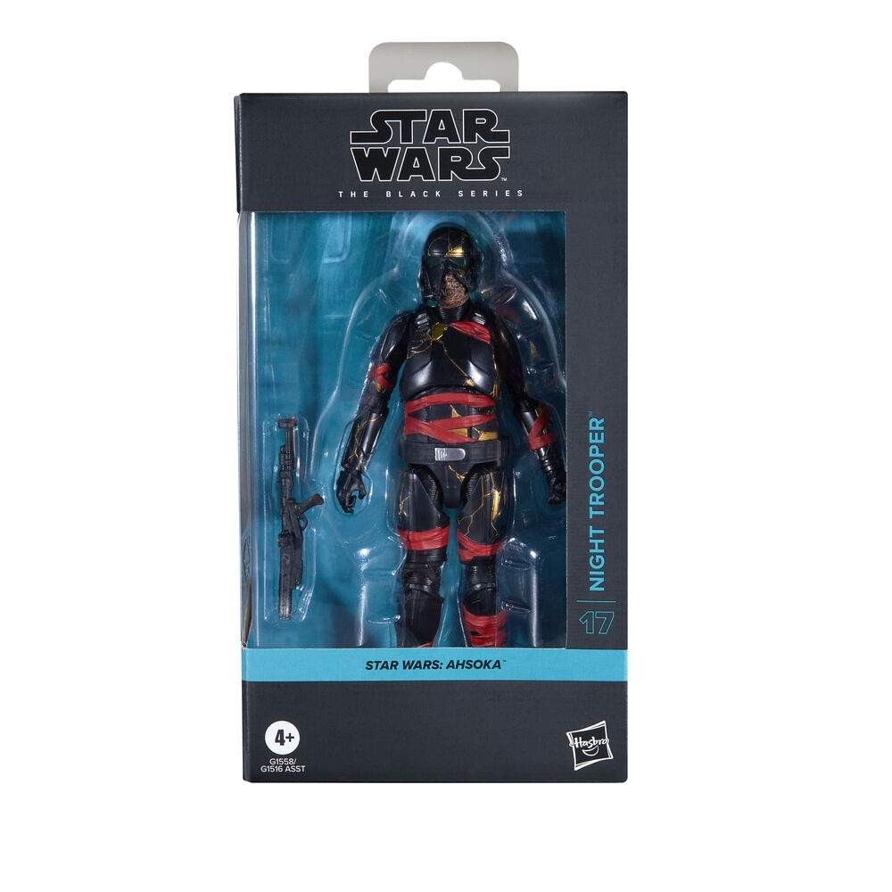 Ahsoka Night Trooper figur 15 cm - Samlerbart actionlegetøj
