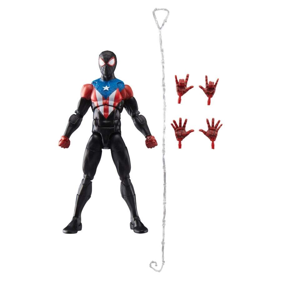 Spider-Man 2 Miles Morales Boricua jakkesætsfigur, 15 cm