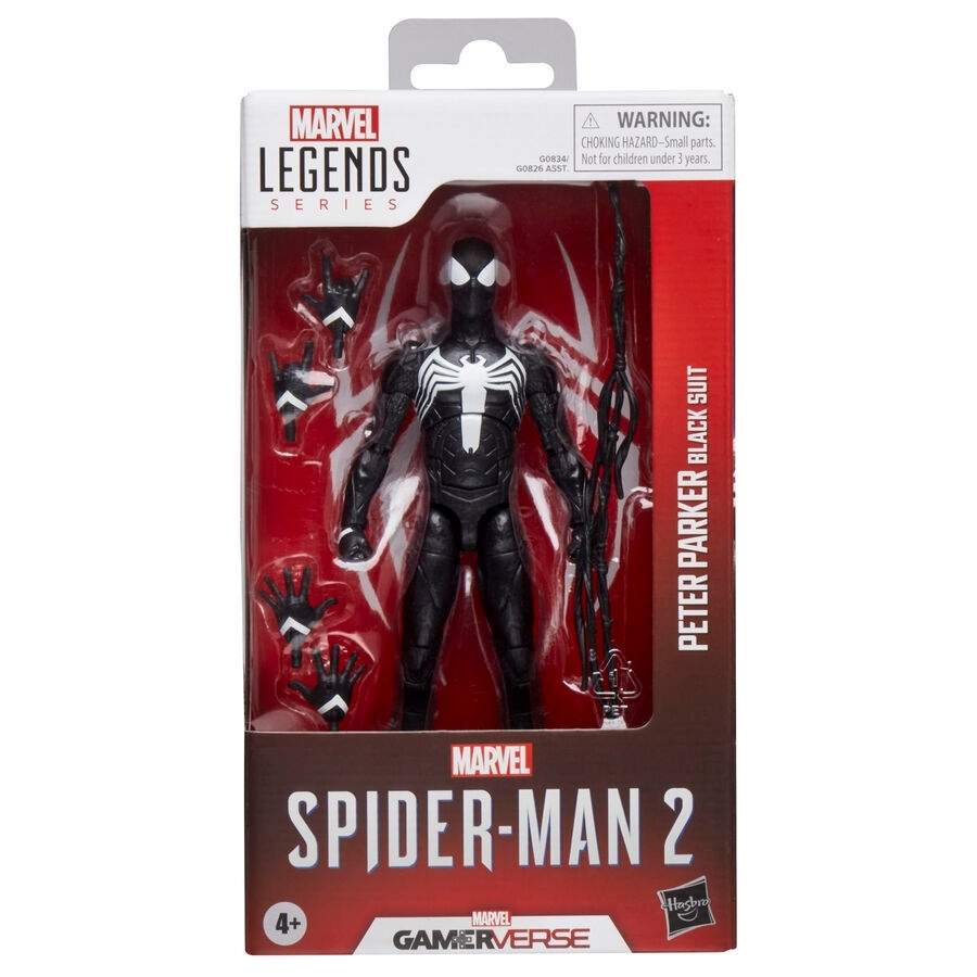 Spider-Man 2 Peter Parker Black Suit Action Figur 15cm | Hem & Hobby | Pryloteket
