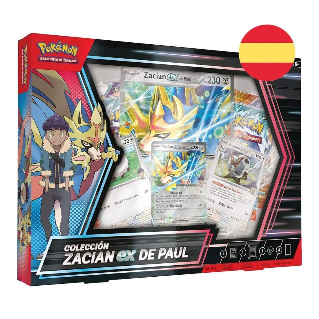 Zacian Ex Pokémon Collectible Card Blister Set, Spanish Edition | Hem & Hobby | Pryloteket