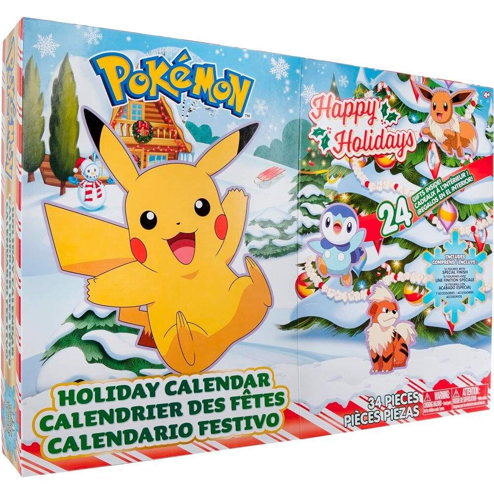 Pokemon adventskalender med 24 samleobjekter og overraskelser
