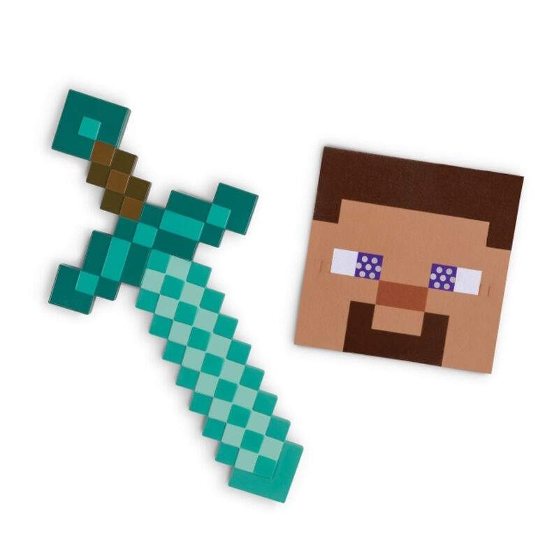 Minecraft svärd och maskset för barn, kostymtillbehör | Hem & Hobby | Pryloteket