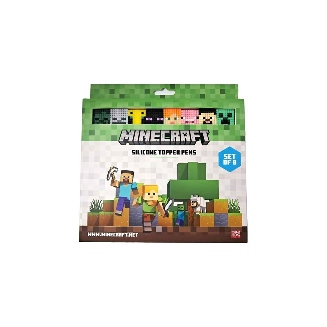 Minecraft Fine Point Pens Set om 8 | Hem & Hobby | Pryloteket