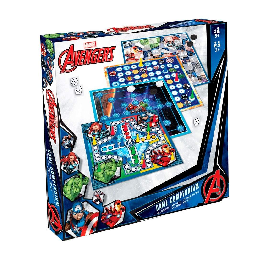 Marvel Avengers brädspelsuppsättning - 4 spännande spel för familjens skoj | Hem & Hobby | Pryloteket