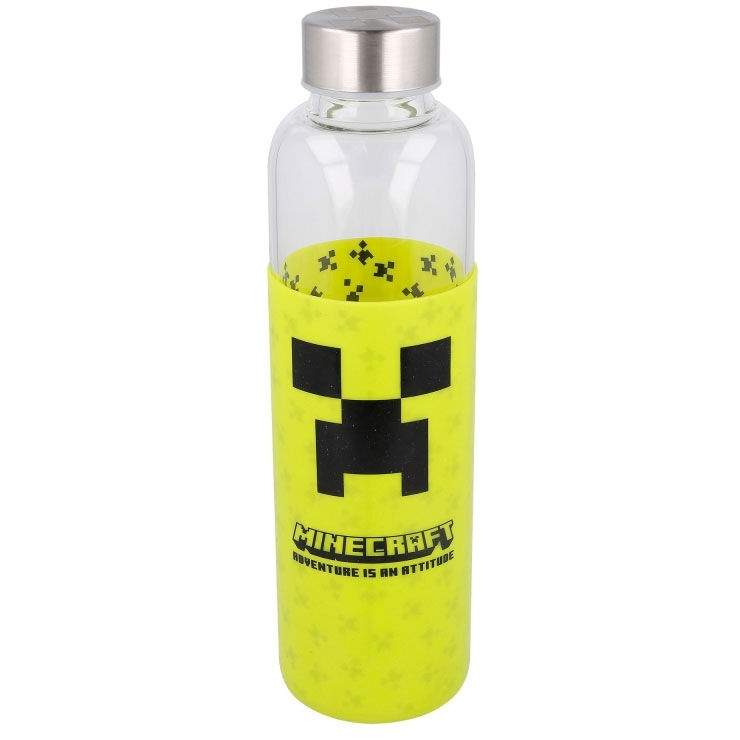 Minecraft Silikone Cover glasflaske, 585 ml kapacitet