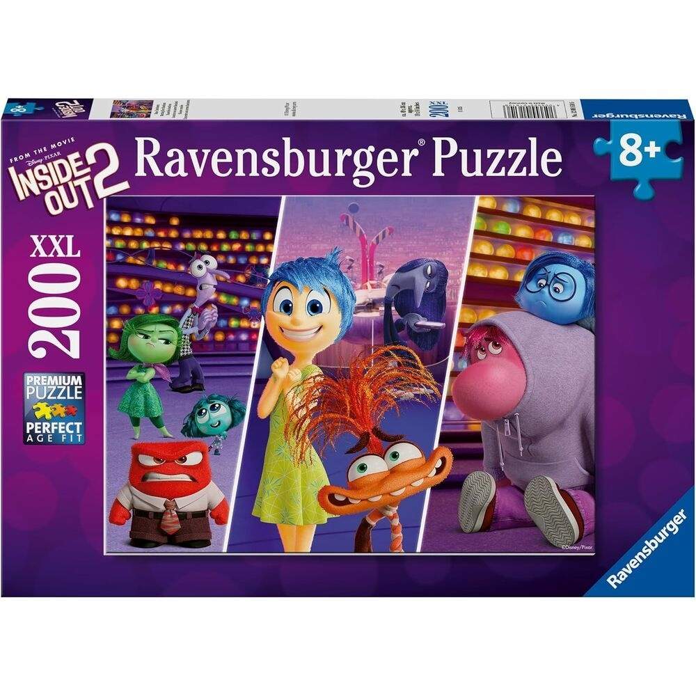 Inside Out 2 XXL-puslespil, 200 brikker til børn og voksne