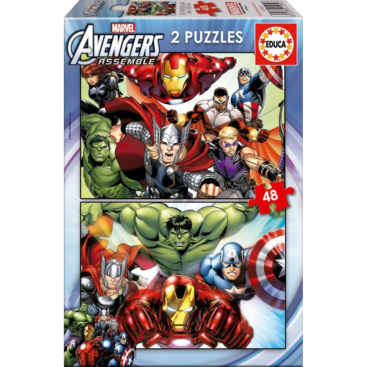 Marvel Avengers Puzzle 48-osainen setti lapsille