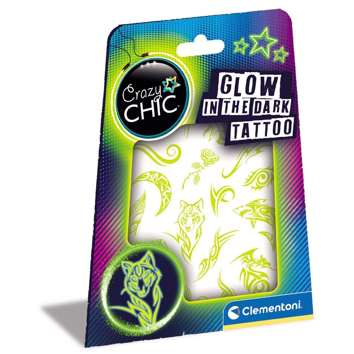 Glow in the Dark tatoveringer til børn, sjov kropskunst, 10 designs