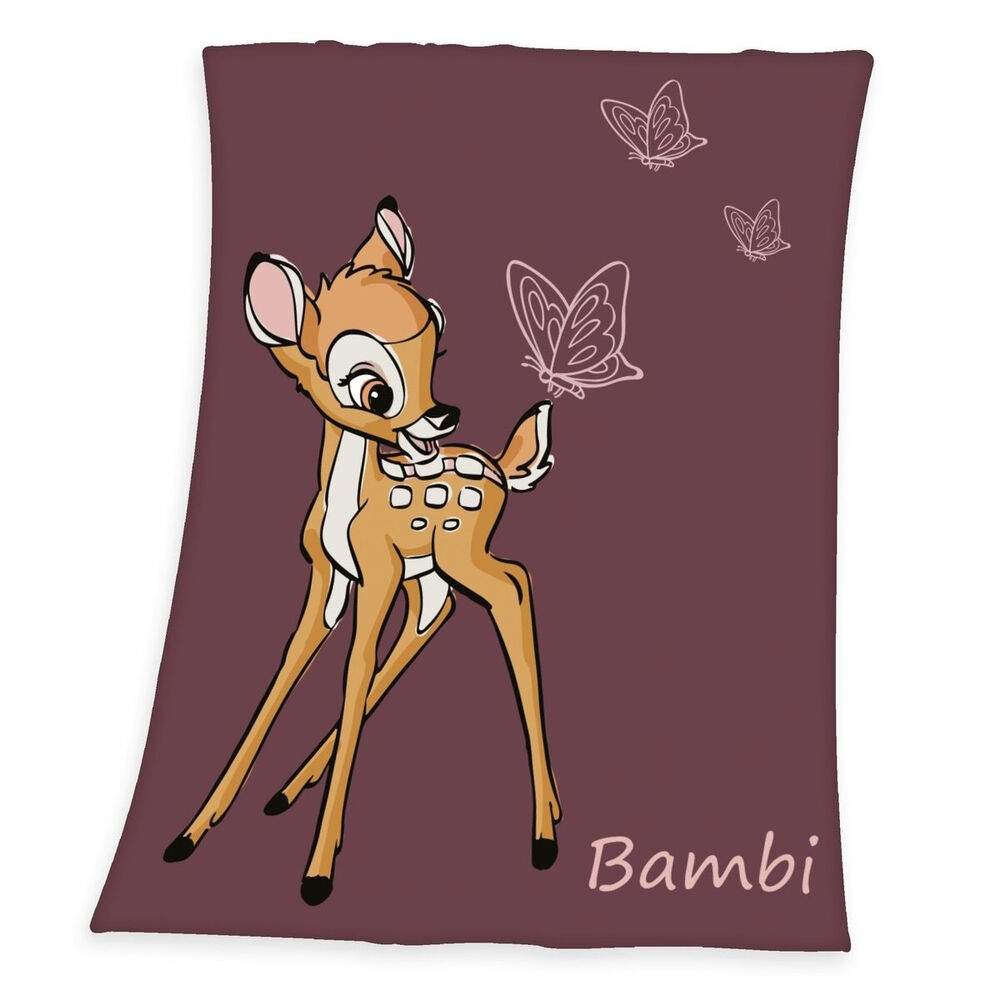 Bambi tæppe til børn, blødt og hyggeligt design