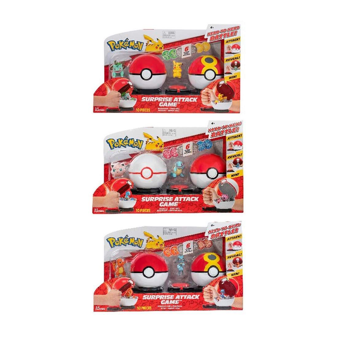 Pikachu vs Bulbasaur Attackspel för 2 spelare, rolig strategi | Hem & Hobby | Pryloteket