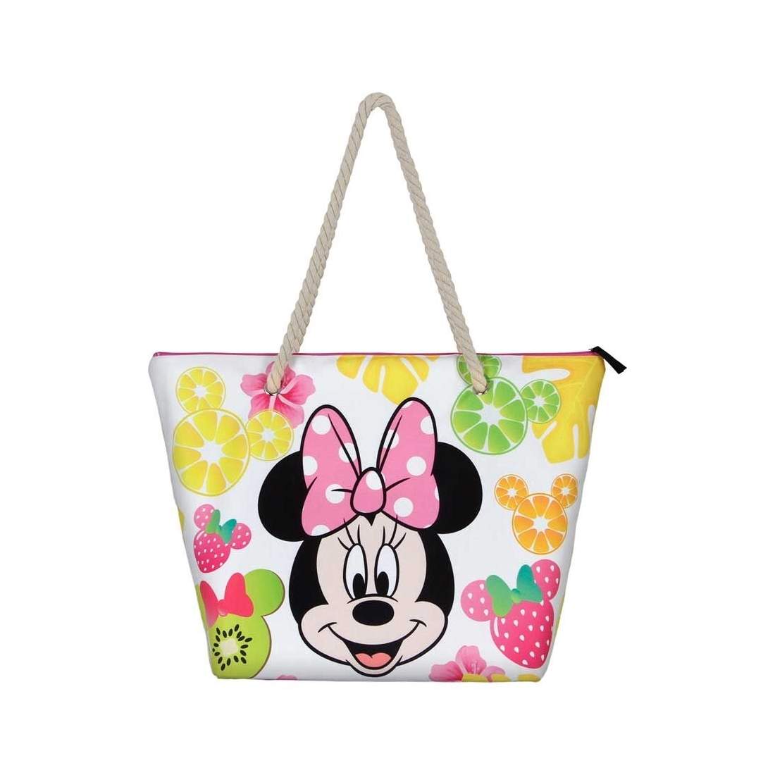 Minnie Mouse strandväska med fruktdesign och rymlig interiör | Hem & Hobby | Pryloteket