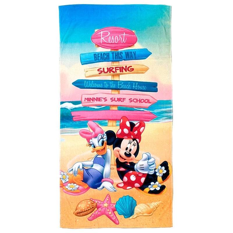 Minnie Mouse puuvillainen rantapyyhe lapsille, 30 x 60 tuumaa