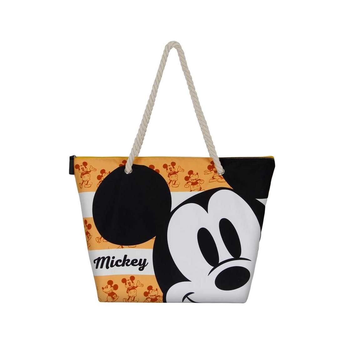Mickey Mouse Orange strandväska med stor kapacitet och hållbar design | Hem & Hobby | Pryloteket