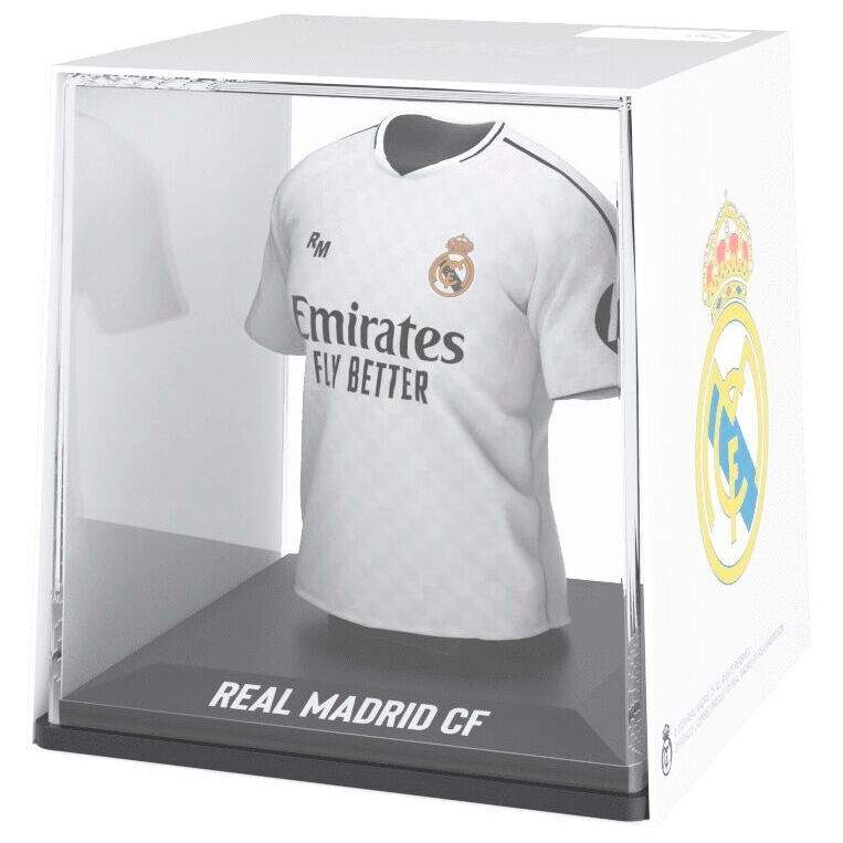 Real Madrid mini-t-shirtfigur, samlerobjekt fodboldmemorabilia