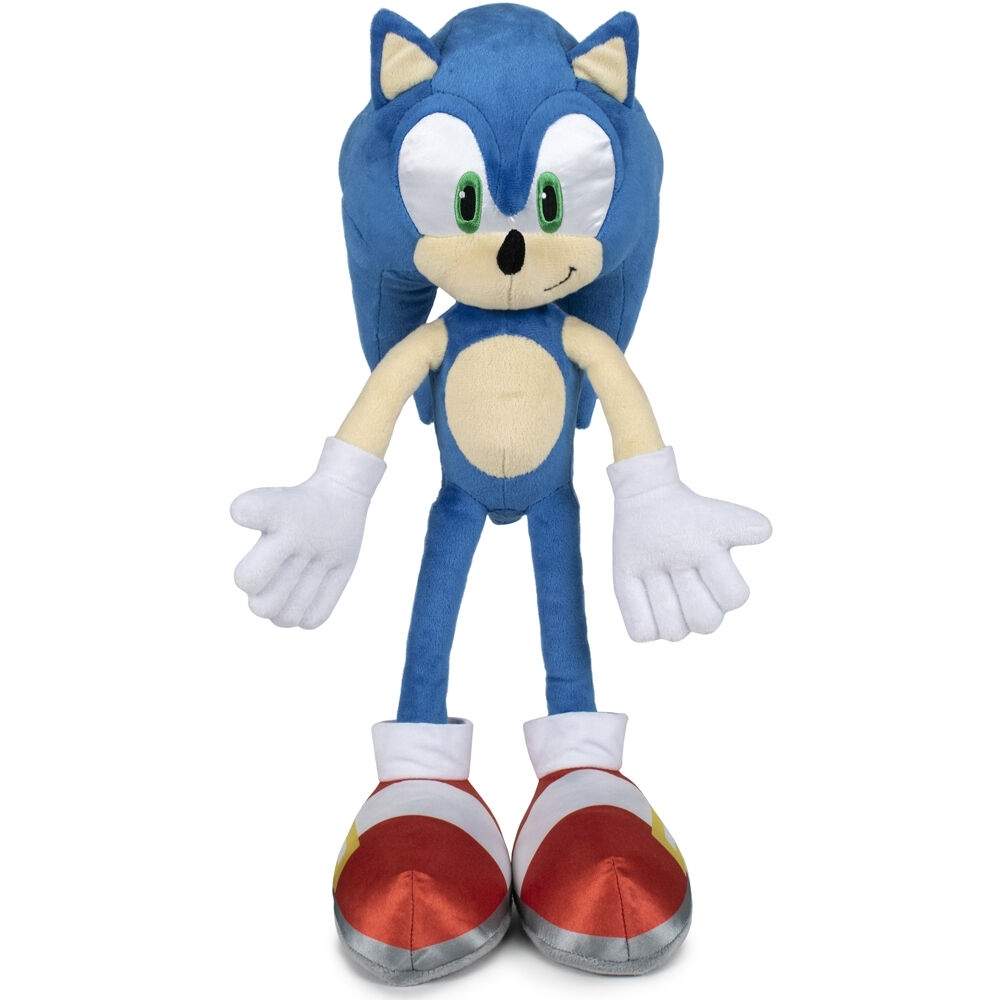 Sonic plyschleksak 44 cm, mjukt tyg, perfekt för samlare | Hem & Hobby | Pryloteket