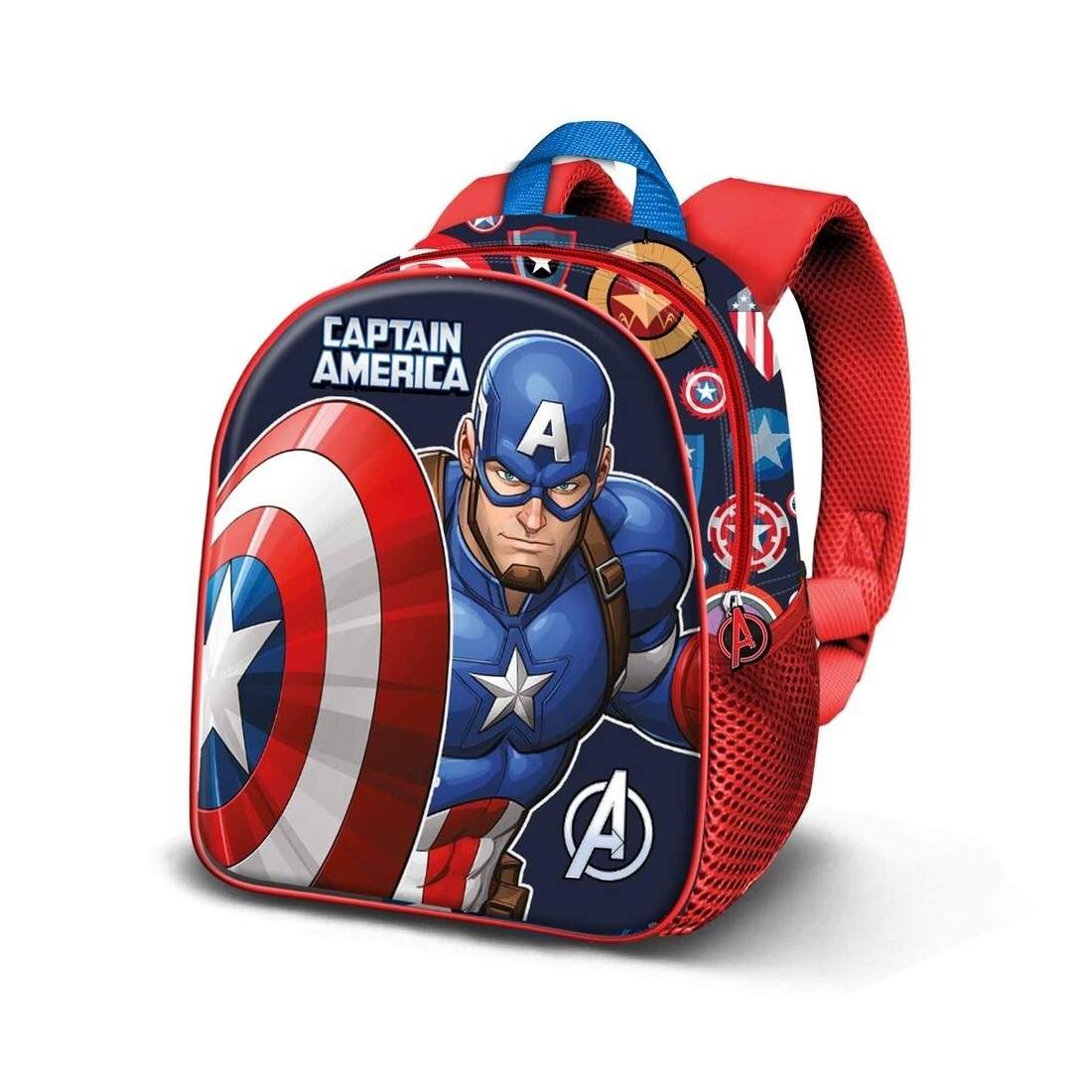 Captain America 3D-ryggsäck, 31 cm storlek, hållbar design | Hem & Hobby | Pryloteket