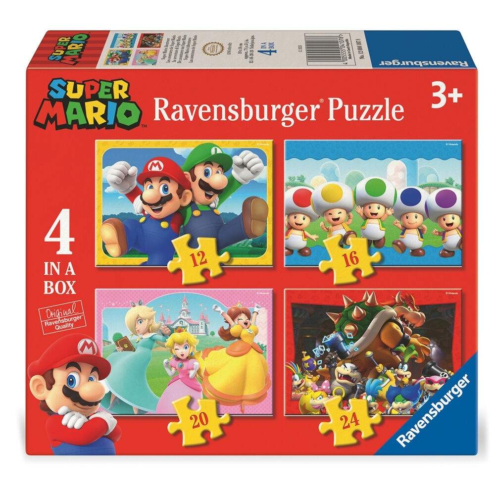 Super Mario Bros Pussel Set - 12, 16, 20, 24 bitar | Hem & Hobby | Pryloteket