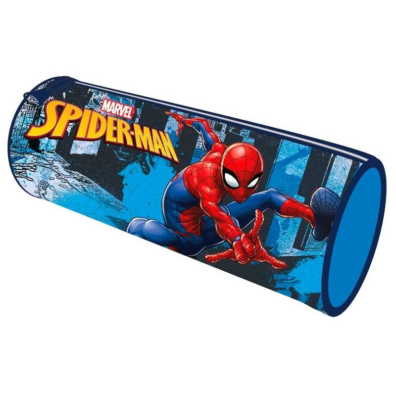 Spiderman Penalhus med lynlås, slidstærkt materiale, stor størrelse