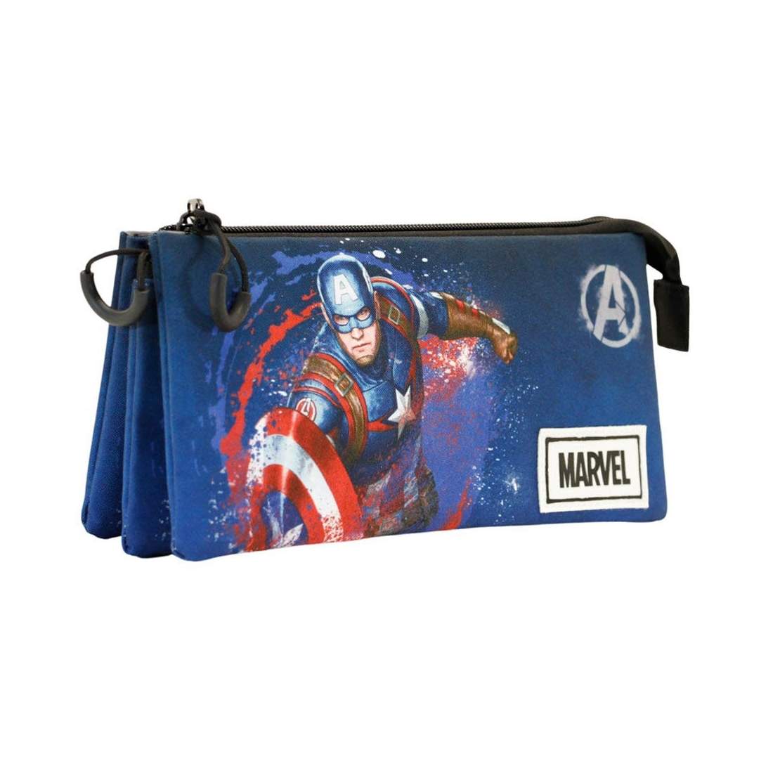Captain America Triple pennfodral för skolmaterial | Hem & Hobby | Pryloteket