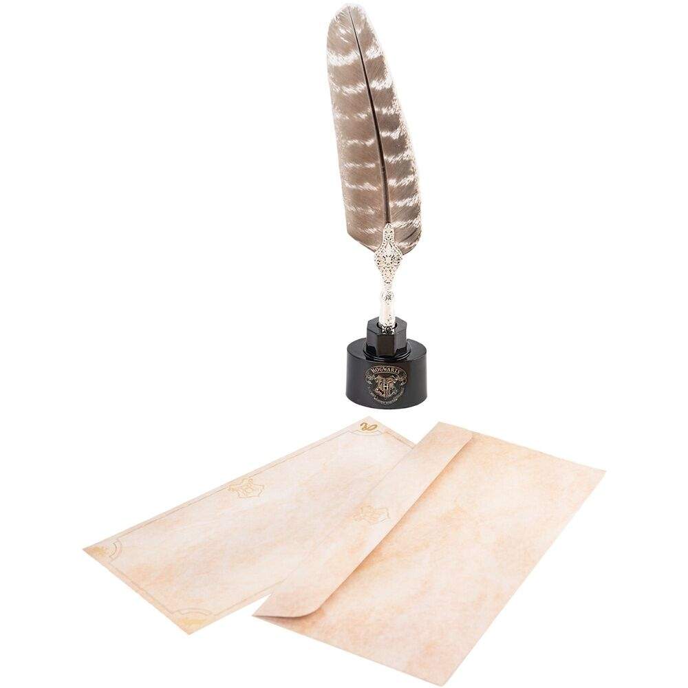 Harry Potter Blister Pen Sæt med fjer og kort