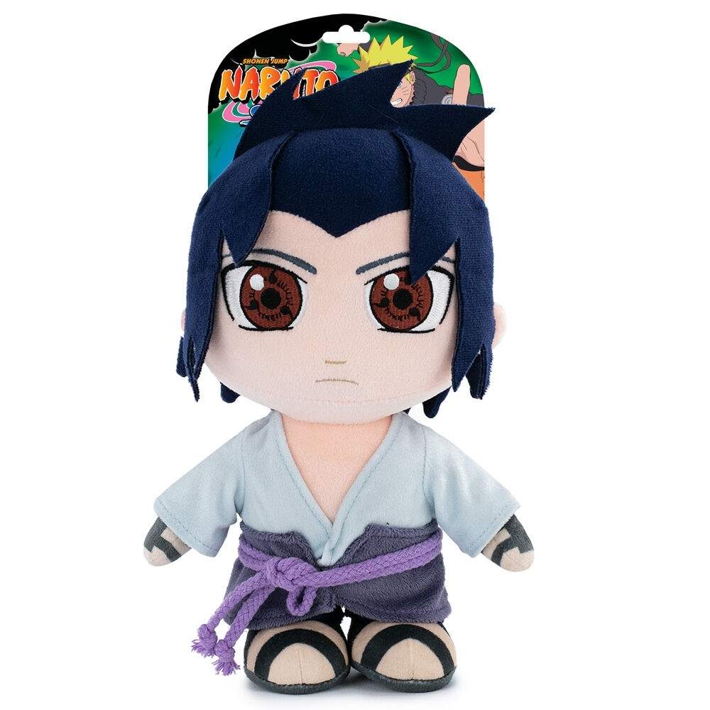Sasuke Uchiha plyslegetøj, 27 cm blød figur