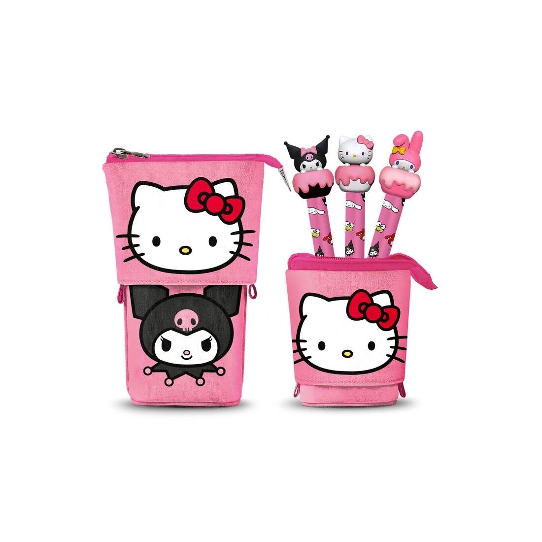 Hello Kitty pennfodral med 3 raderbara pennor för skolan | Hem & Hobby | Pryloteket