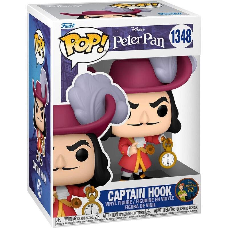 POP-figur Disney Peter Pan 70 års jubilæum Kaptajn Klo