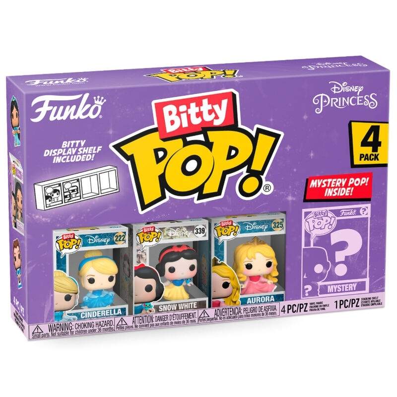 Blisteri 4 hahmoa Bitty POP Disney Princess Cinderella - Tuhkimo
