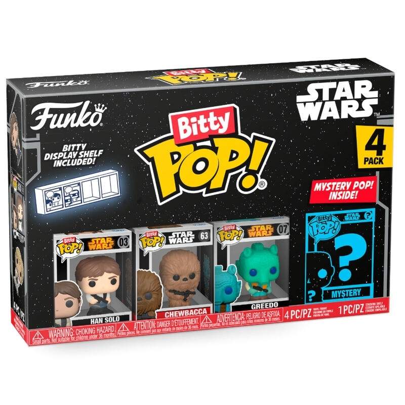Blisteri 4 hahmoa Bitty POP Sar Wars Han Solo Bitty POP Sar Wars Han Solo