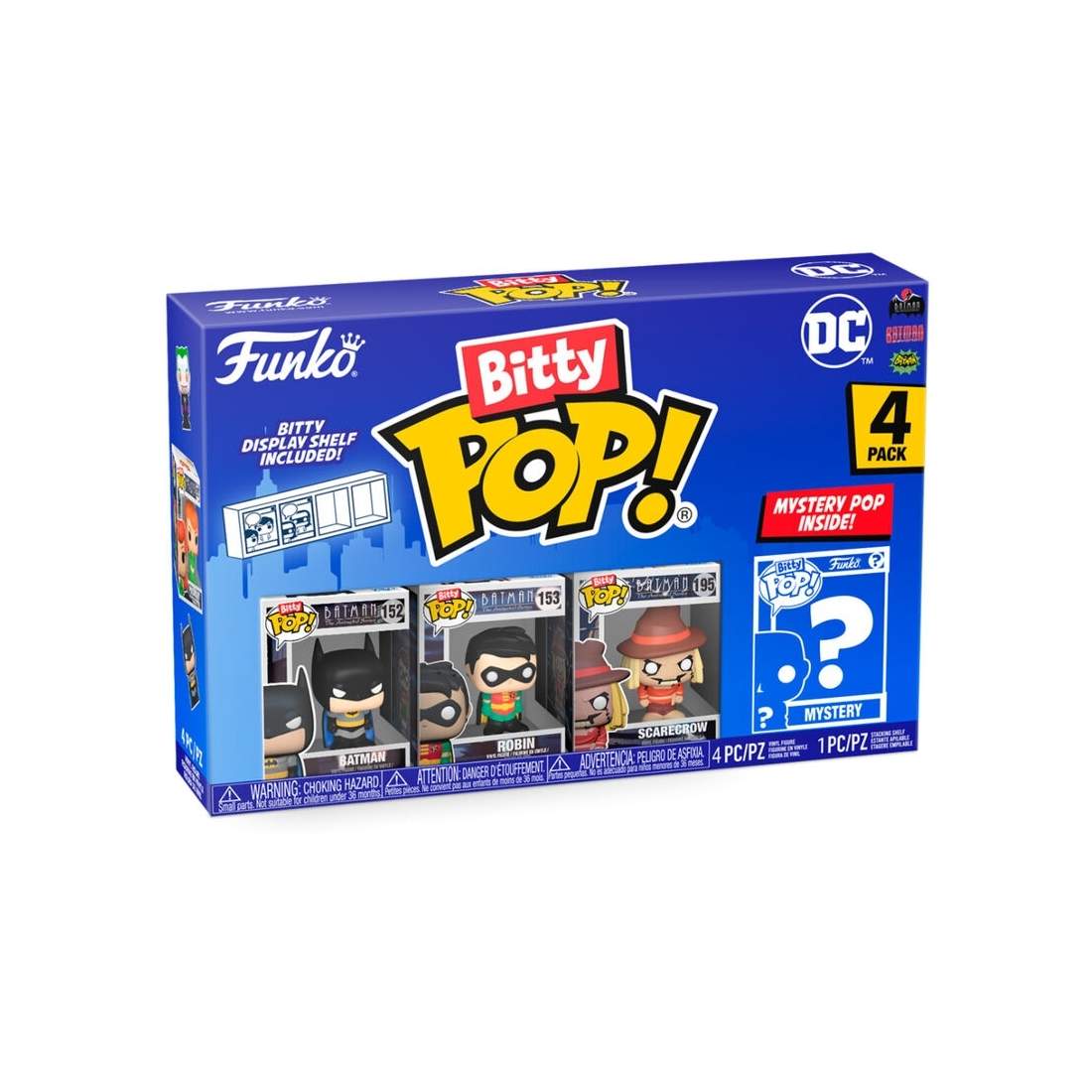 Blister 4 figurer Bitty POP DC Comics Batman | Hem & Hobby | Pryloteket